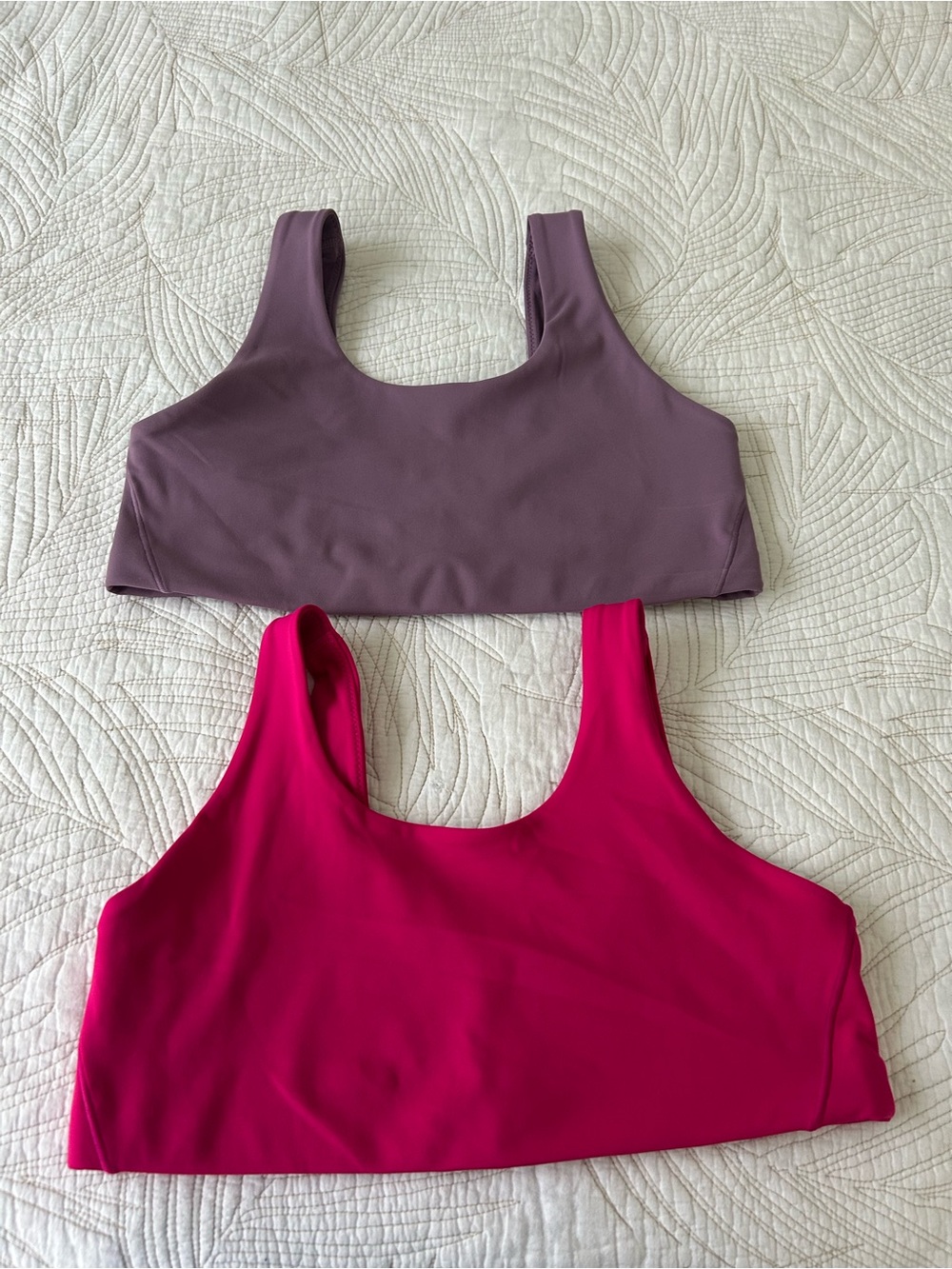 Nike Sports Bralettes in Mauve and Fuchsia- set of 2!